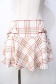 画像1: LIZ LISA / リボン付チェックスカート 0 アイボリー Y-25-09-29-259-LO-SK-SZ-ZI (1)