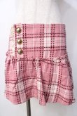 画像1: LIZ LISA / チェック柄ローウエストスカート 0 ピンク Y-25-09-29-261-LO-SK-SZ-ZY (1)