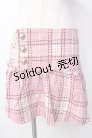 画像: LIZ LISA / チェック柄ローウエストスカート 0 ピンク Y-25-09-29-261-LO-SK-SZ-ZY