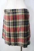 画像2: LIZ LISA / チェック柄プリーツスカート 0 ベージュ×グリーン Y-25-09-29-264-LO-SK-SZ-ZI (2)