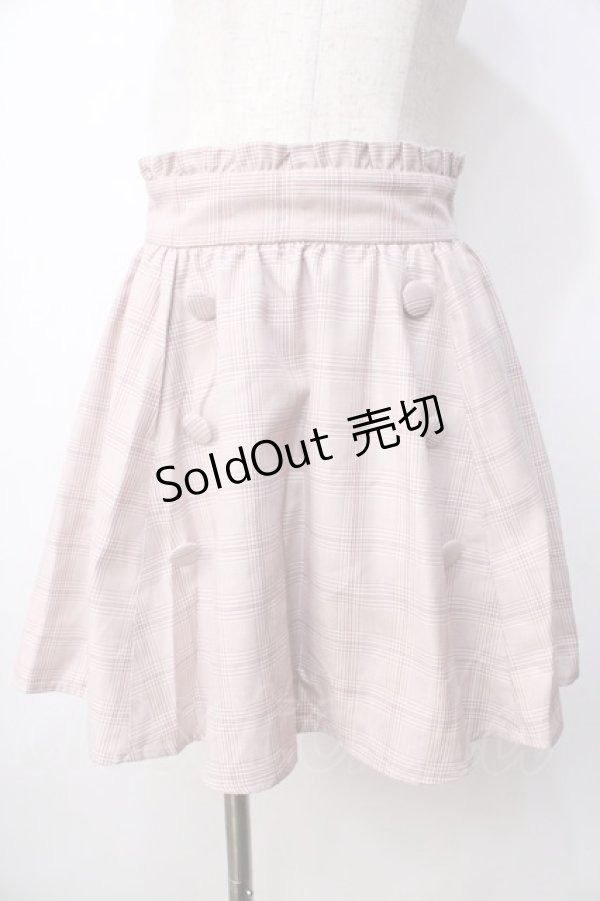 画像1: LIZ LISA / グレンチェック台形スカート 0 ピンク Y-25-09-29-274-LO-SK-SZ-ZI (1)