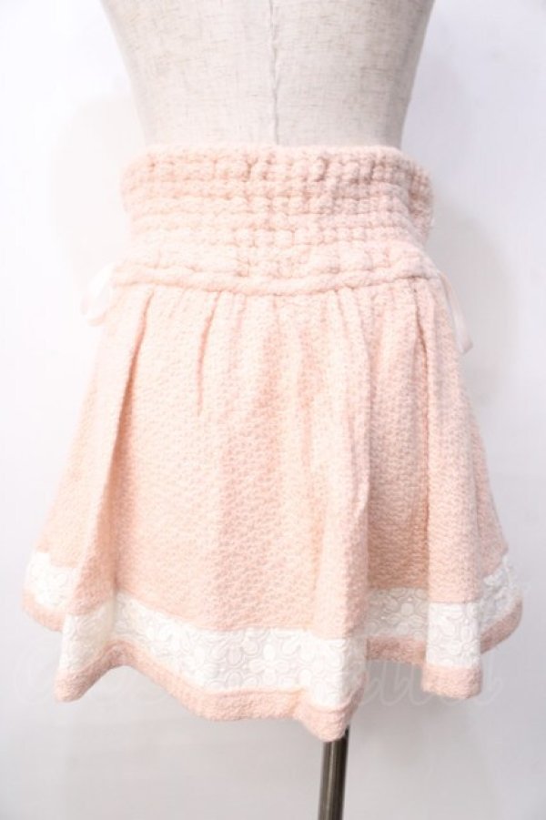 画像2: LIZ LISA / サイドレースアップニットスカート 0 ピンク Y-25-09-29-275-LO-SK-SZ-ZY (2)