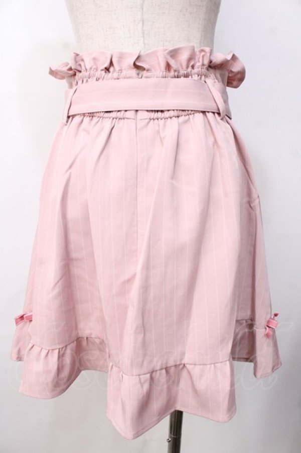 画像2: LIZ LISA / ピンストライプフリルスカート 0 ピンク Y-25-09-29-276-LO-SK-SZ-ZI (2)