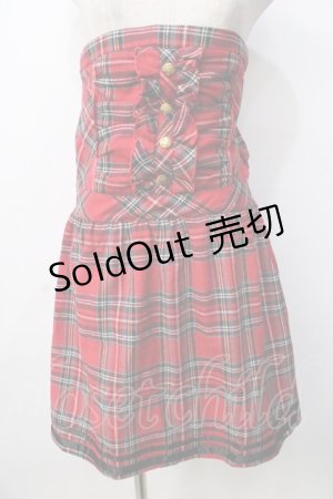 画像: LIZ LISA doll / チェックワンピース  赤 Y-25-09-29-279-LO-OP-SZ-ZY