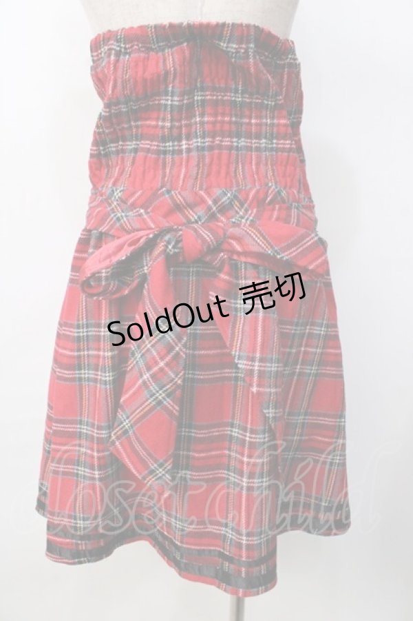 画像2: LIZ LISA doll / チェックワンピース  赤 Y-25-09-29-279-LO-OP-SZ-ZY (2)