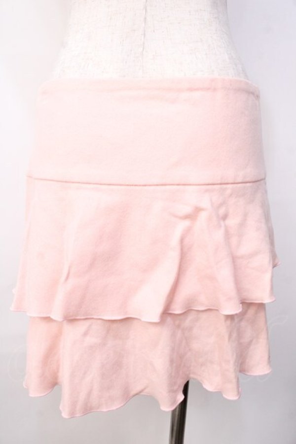 画像2: LIZ LISA / ウールフリルスカート 9 ピンク Y-25-09-29-282-LO-SK-SZ-ZY (2)