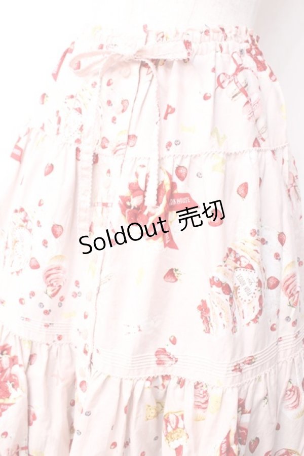 画像3: PINK HOUSE / アニバーサリーケーキプリントスカート F ピンク Y-25-09-30-024-LO-SK-SZ-ZY (3)