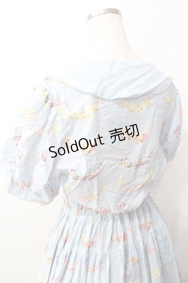 画像5: PINK HOUSE / le langage des fleurs ptワンピース  サックス Y-25-09-30-006-LO-OP-AS-ZY (5)
