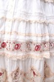 画像5: PINK HOUSE / ローズチュールレース使いパッチワーク風ワンピース  白 Y-25-09-30-008-LO-OP-AS-ZY (5)