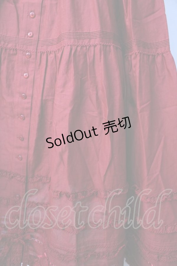 画像4: PINK HOUSE / ローンノースリーブワンピース  赤 Y-25-09-30-009-LO-OP-AS-ZY (4)