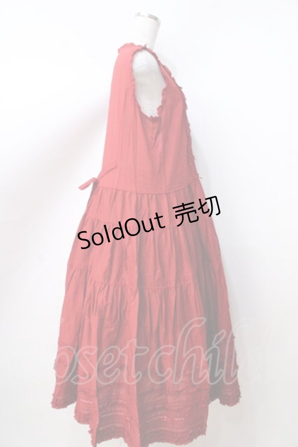 画像6: PINK HOUSE / ローンノースリーブワンピース  赤 Y-25-09-30-009-LO-OP-AS-ZY (6)