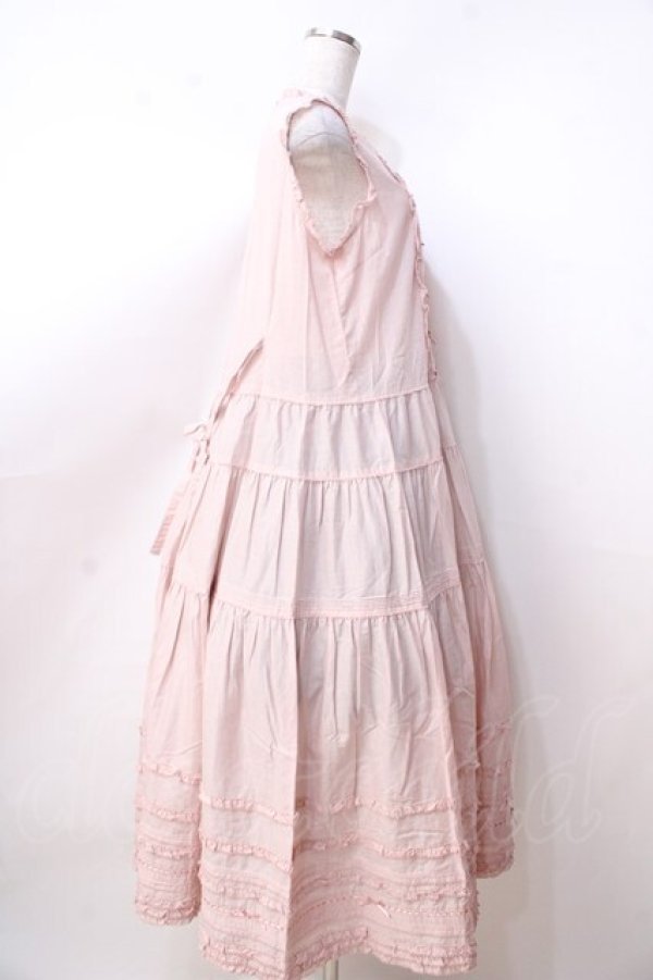 PINK HOUSE ノースリーブワンピース　キナリ PINK HOUSE / ローンノースリーブワンピース ピンク Y-25-09-30