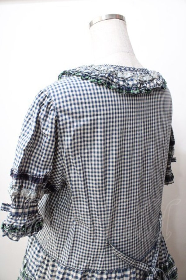 画像5: PINK HOUSE / ギンガムティアードワンピース  グリーン Y-25-09-30-011-LO-OP-SZ-ZY (5)