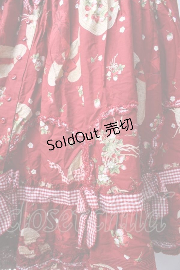 画像4: PINK HOUSE / ストロベリーハットスカート  赤 Y-25-09-30-017-LO-OP-AS-ZY (4)