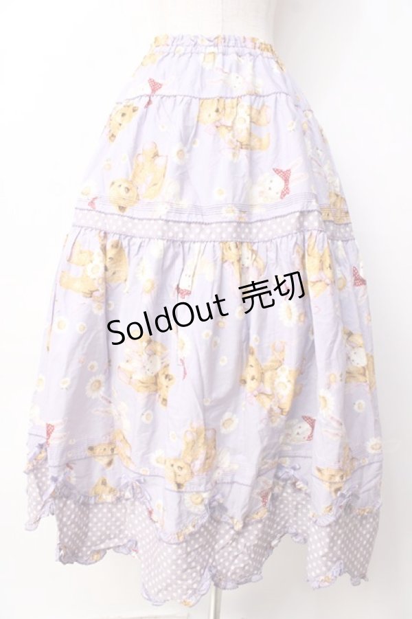 画像2: PINK HOUSE / ひな菊ロンドプリントスカート  ラベンダー Y-25-09-30-019-LO-SK-SZ-ZY (2)