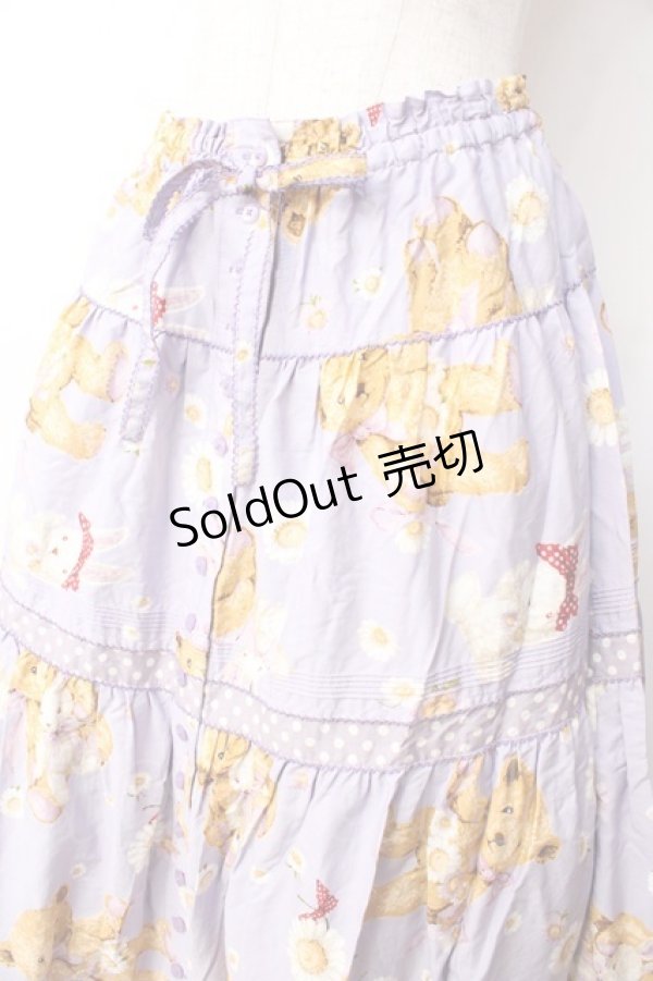 画像3: PINK HOUSE / ひな菊ロンドプリントスカート  ラベンダー Y-25-09-30-019-LO-SK-SZ-ZY (3)