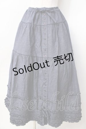 画像: PINK HOUSE / ライトデニムのスカート F インディゴ Y-25-09-30-020-LO-SK-SZ-ZY