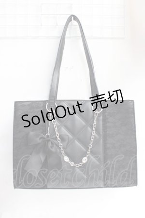 画像: Ank Rouge / ストラップ付きハンドバック  黒 Y-25-10-03-038-CA-BG-SZ-ZT500