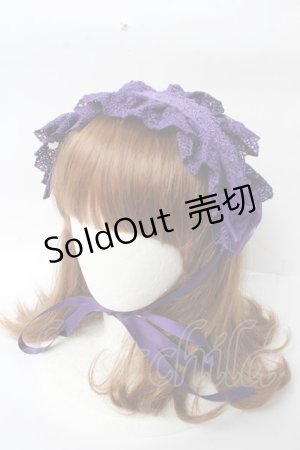 画像: ATELIER PIERROT / Gothic Lattices Headdress  パープル Y-25-10-03-041-EL-AC-SZ-ZY