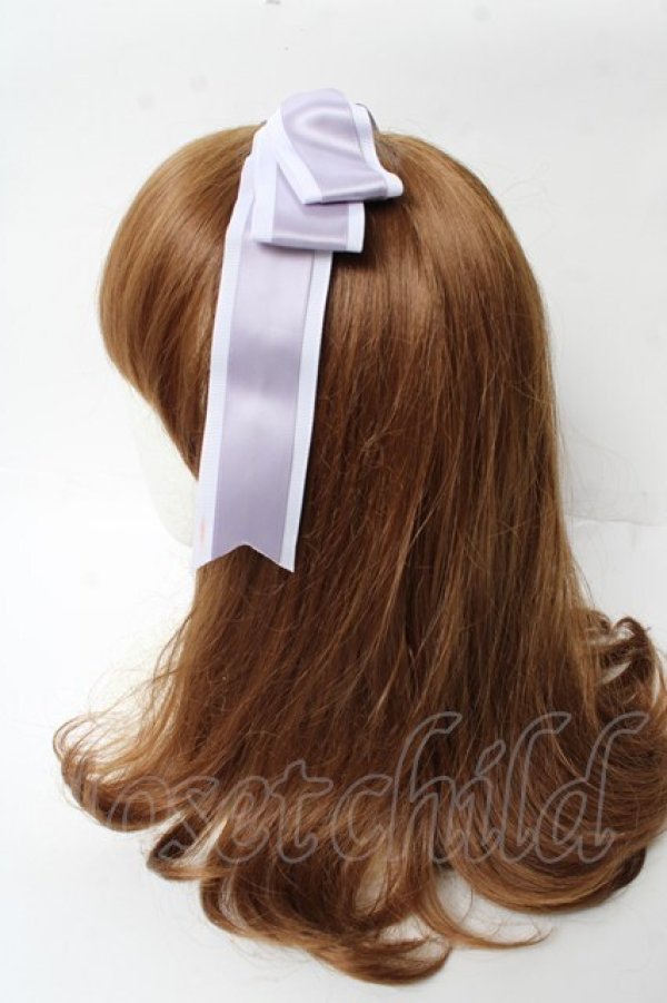 Amavel / ぱっちんリボンカチューシャ ラベンダー Y-25-10-03-046-CA