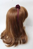 画像3: axes femme / ベロアリボンカチューシャ  ワイン Y-25-10-03-049-AX-ZA-SZ-ZT422-F006 (3)