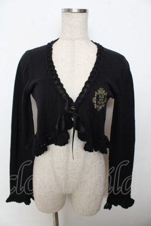 画像: ALICE and the PIRATES / Vintage Labelボレロ  黒 Y-25-10-03-064-PA-TO-SZ-ZY