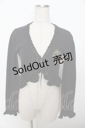 画像: ALICE and the PIRATES / Vintage Labelボレロ  黒 Y-25-10-03-064-PA-TO-SZ-ZY