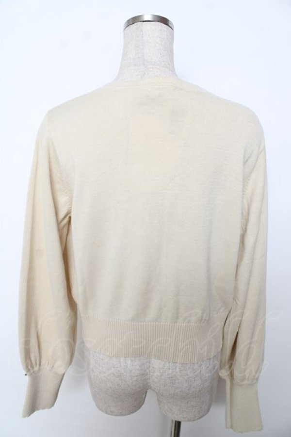 画像2: axes femme / フラワーガーデン刺繍カーディガン F 生成り Y-25-10-03-066-AX-TO-SZ-ZI (2)