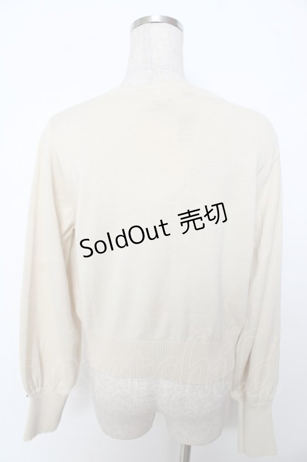 画像2: axes femme / フラワーガーデン刺繍カーディガン F 生成り Y-25-10-03-066-AX-TO-SZ-ZI (2)