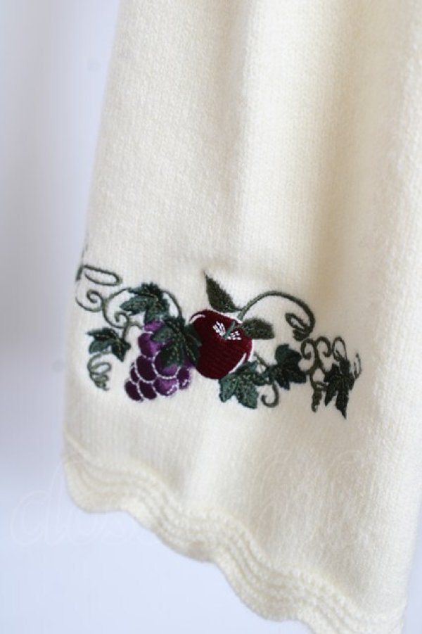 画像3: axes femme / シーズナルフルーツニットカーディガン M クリーム Y-25-10-03-070-AX-TO-SZ-ZI (3)