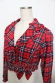 画像3: axes femme kawaii / タータンチェックジャケット M 赤 Y-25-10-03-074-AX-JA-SZ-ZI (3)