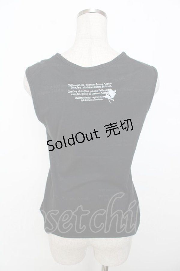 画像2: h.ANARCHY / プリントタンクトップ  黒 Y-25-10-03-084-HN-TO-SZ-ZS (2)