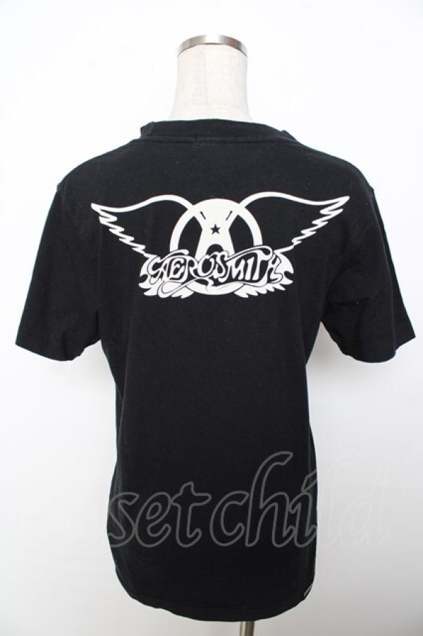 画像2: HYSTERIC GLAMOUR / ヴィンテージロックT  黒 Y-25-10-03-091-PU-TO-SZ-ZT217 (2)