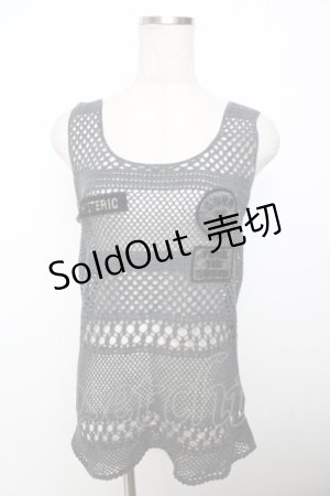 画像: HYSTERIC GLAMOUR / メッシュタンクトップ  グレー Y-25-10-03-093-PU-TO-SZ-ZY