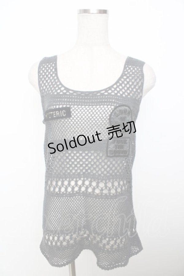 画像1: HYSTERIC GLAMOUR / メッシュタンクトップ  グレー Y-25-10-03-093-PU-TO-SZ-ZY (1)