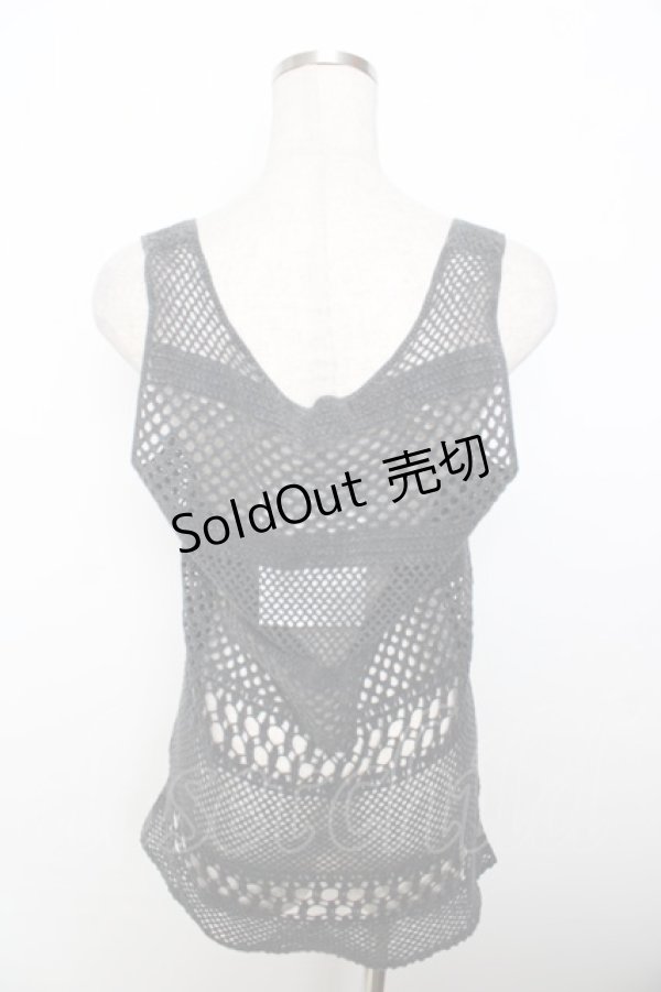画像2: HYSTERIC GLAMOUR / メッシュタンクトップ  グレー Y-25-10-03-093-PU-TO-SZ-ZY (2)