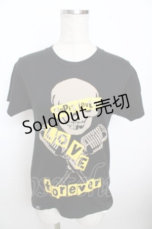 画像: 【SALE】SUPER LOVERS / ドクロプリントT  黒 Y-25-10-03-099-PU-TO-SZ-ZT166