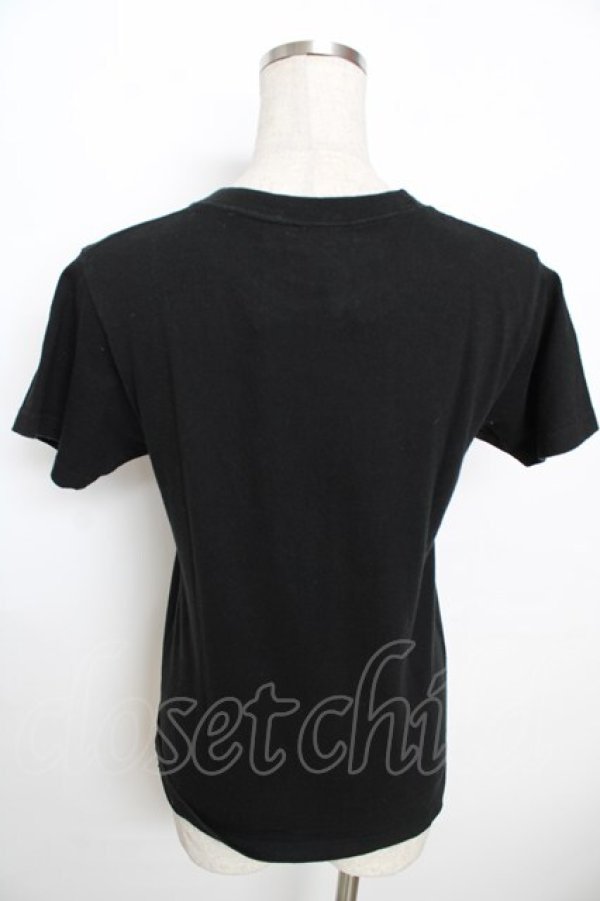 画像2: SUPER LOVERS / ドクロプリントT  黒 Y-25-10-03-099-PU-TO-SZ-ZT166 (2)