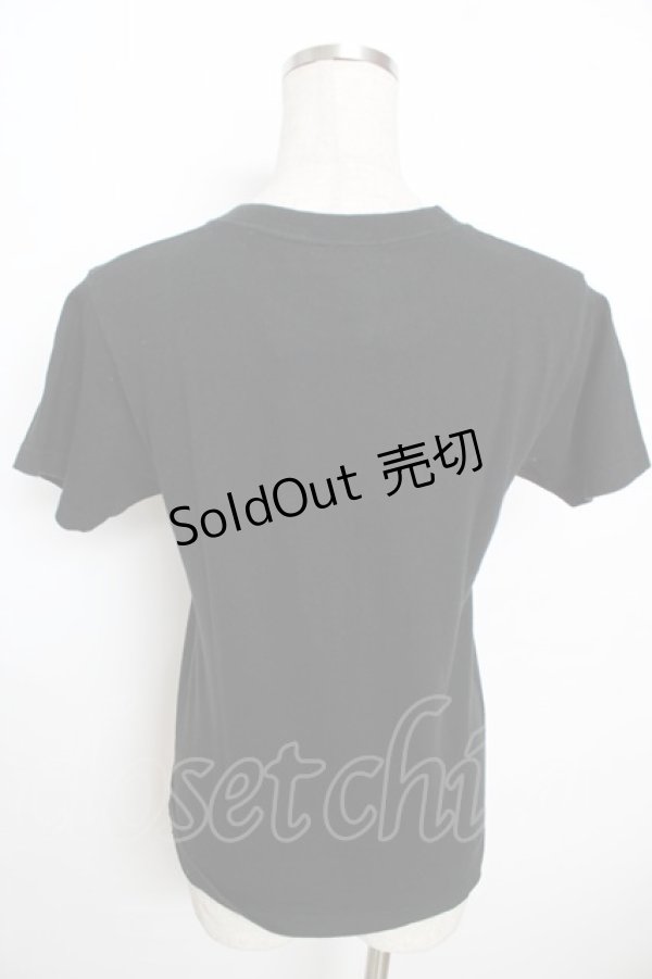 画像2: 【SALE】SUPER LOVERS / ドクロプリントT  黒 Y-25-10-03-099-PU-TO-SZ-ZT166 (2)