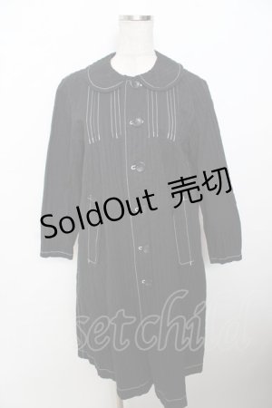 画像: tricot COMME des GARCONS / 丸襟シャツワンピース  黒 Y-25-10-03-101-0-SK-SZ-ZTC049