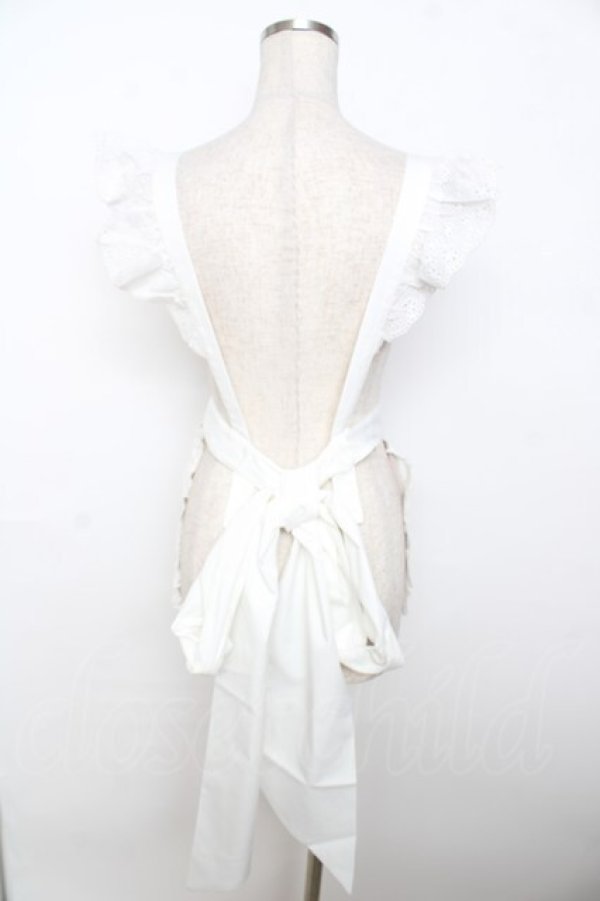 画像2: Doll Paradise / フリルエプロン  白 Y-25-10-03-105-LO-OP-SZ-ZY (2)