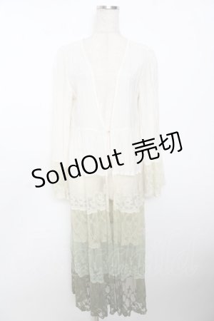 画像: axes femme / グラデーションレースガウン  グリーン Y-25-10-03-109-AX-TO-SZ-ZI