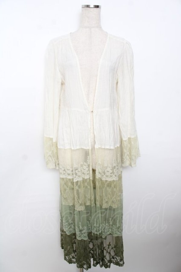 画像1: axes femme / グラデーションレースガウン  グリーン Y-25-10-03-109-AX-TO-SZ-ZI (1)