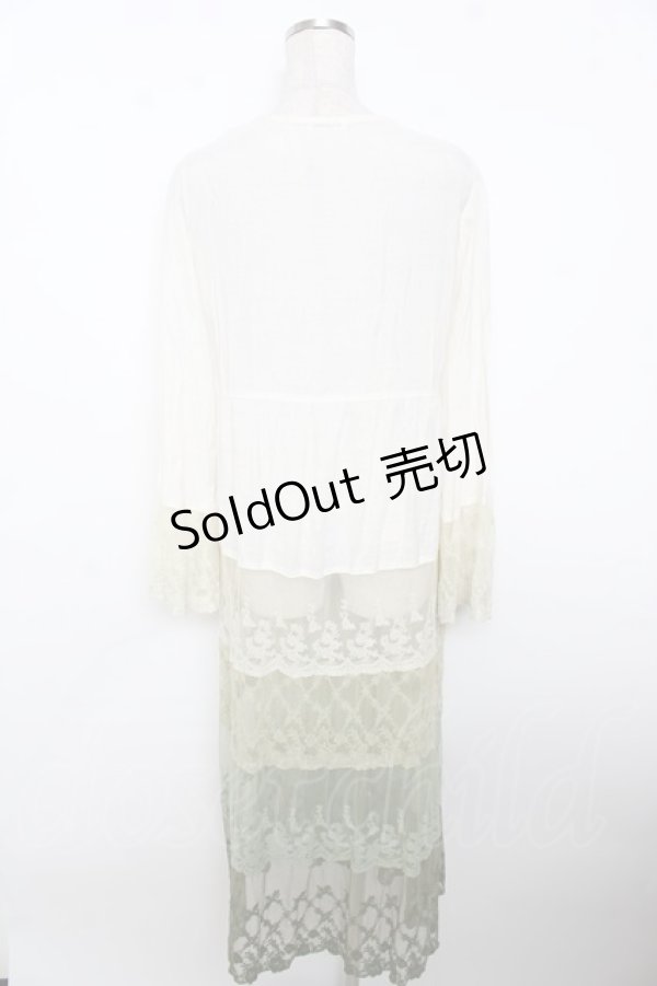 画像2: axes femme / グラデーションレースガウン  グリーン Y-25-10-03-109-AX-TO-SZ-ZI (2)