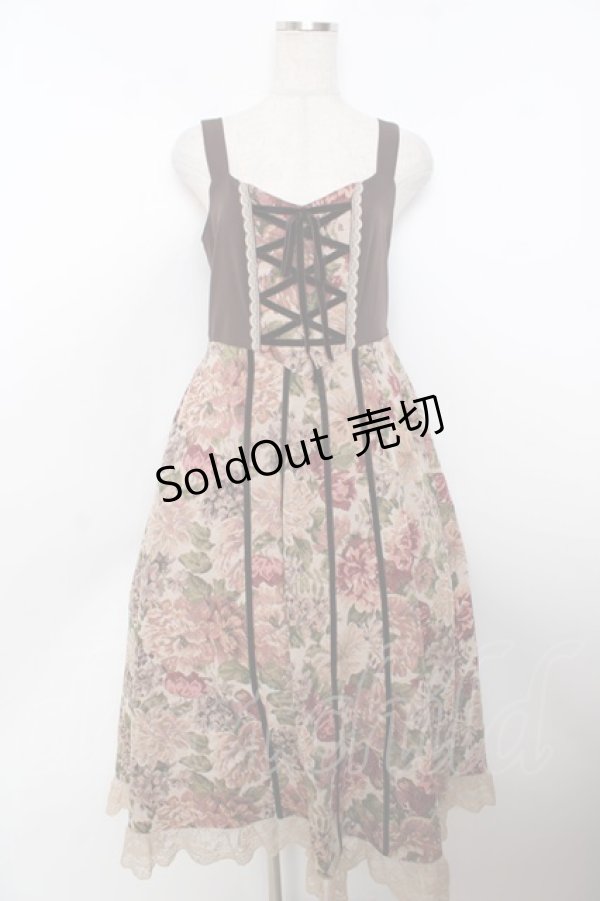 画像1: axes femme / ゴブラン織ジャンスカ M 茶 Y-25-10-03-111-AX-OP-SZ-ZI (1)