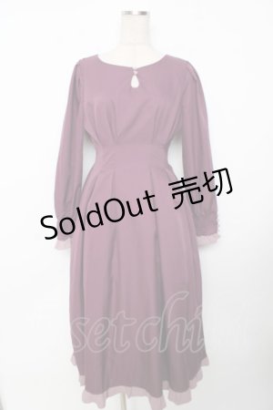 画像: axes femme / ベルシックワンピース  パープル Y-25-10-03-122-AX-OP-SZ-ZI