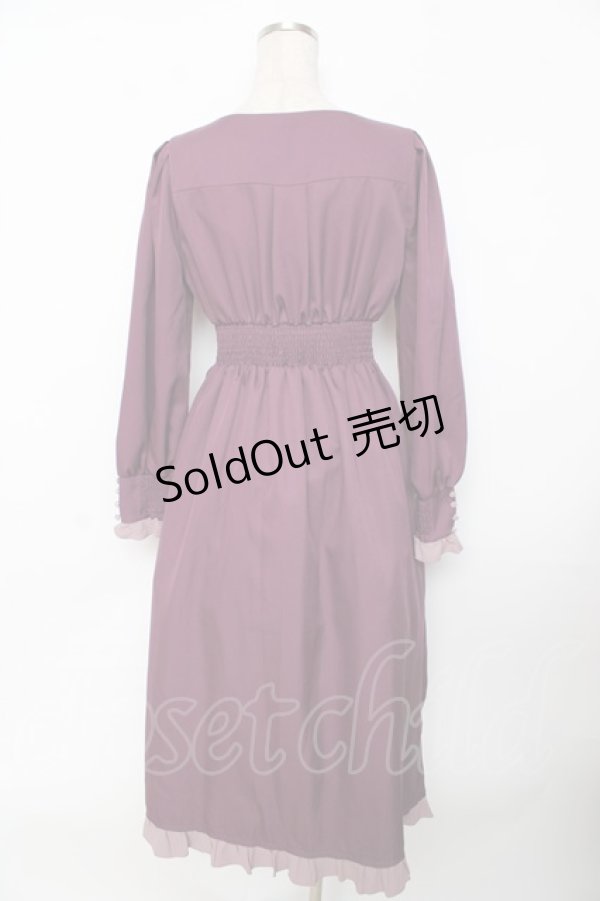 画像2: axes femme / ベルシックワンピース  パープル Y-25-10-03-122-AX-OP-SZ-ZI (2)