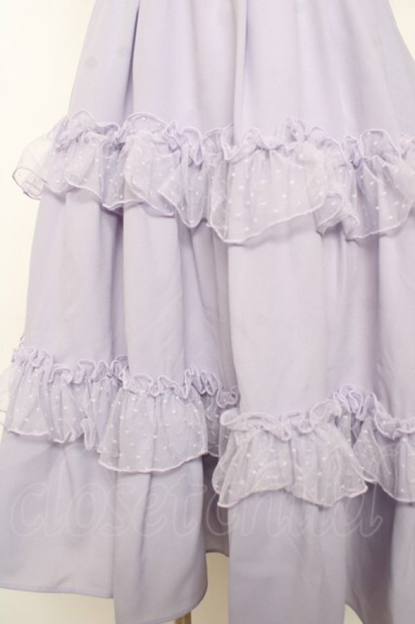 画像4: axes femme kawaii / プチリボンジャンパースカート M ラベンダー Y-25-10-03-125-AX-OP-SZ-ZI (4)