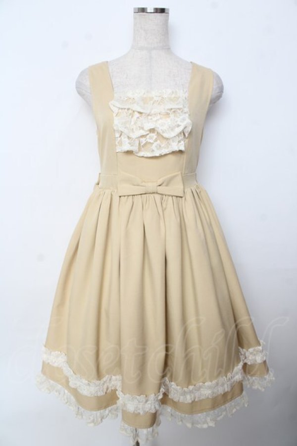 画像1: axes femme kawaii / オリビアジャンパースカート M イエロー Y-25-10-03-132-AX-OP-SZ-ZI (1)