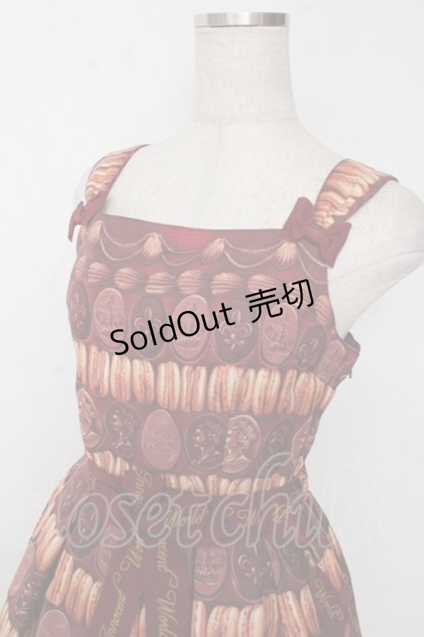 画像3: Innocent World / チョコマカロンジャストウエストジャンパースカート M(93cm丈) ワイン Y-25-10-03-139-IW-OP-AS-ZY (3)